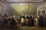 John Trumbull General George Washington Resigning his Commission painting